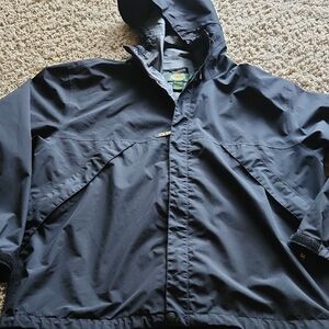 Cabela's Gor-tex Men's Black Hooded Jacket Size Large